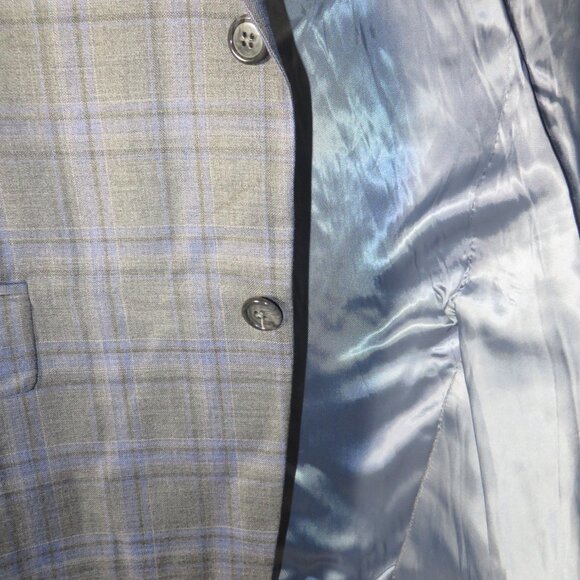 Walter Morton NWT Blue and Gray Sport Coat - Picture 7 of 8